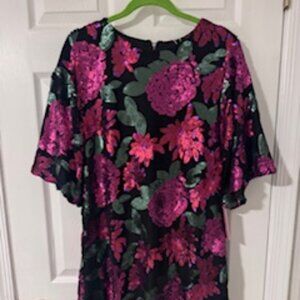 Ivy City Co Evelyn Floral Sequin Dress – NWT – Size M
